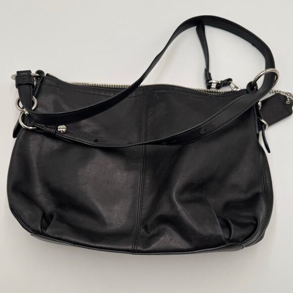 Copied - Coach Womens Purse Navy Leather Mini Brooke Carryall Satchel - Picture 2 of 8